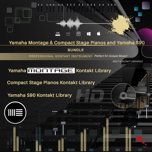 Yamaha Montage Compact Stage Pianos and Yamaha S90 Kontakt Panndora Audio
