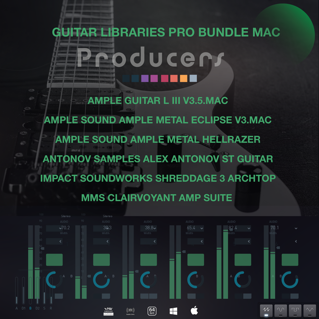 Gunitar Instrument Library Guitar Libraries Pro Bundle Mac Version - Panndora Audio