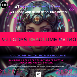 VJ Loops and Clips Resolume Retro Vibes